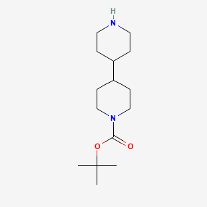 tert-Butyl [4,4'-bipiperidine]-1-carboxylate chemical structure (CAS 171049-35-7)