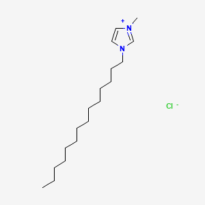 1-Methyl-3-tetradecyl-1H-imidazol-3-ium chloride chemical structure (CAS 171058-21-2)
