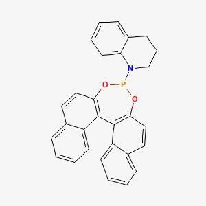 (11bS)-1-(Dinaphtho[2,1-d:1',2'-f][1,3,2]dioxaphosphepin-4-yl)-1,2,3,4-tetrahydroquinoline chemical structure (CAS 1710694-47-5)