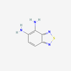 Benzo[c][1,2,5]thiadiazole-4,5-diamine chemical structure (CAS 1711-66-6)