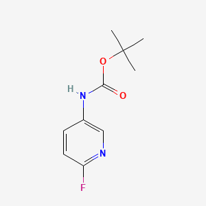 tert-Butyl (6-fluoropyridin-3-yl)carbamate chemical structure (CAS 171178-41-9)