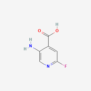 5-Amino-2-fluoroisonicotinic acid chemical structure (CAS 171178-43-1)