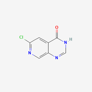 6-Chloropyrido[3,4-d]pyrimidin-4(3H)-one chemical structure (CAS 171178-47-5)
