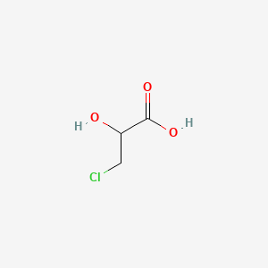 3-Chloro-2-hydroxypropanoic acid chemical structure (CAS 1713-85-5)