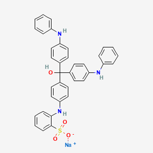 Sodium 2-((4-(hydroxybis(4-(phenylamino)phenyl)methyl)phenyl)amino)benzenesulfonate chemical structure (CAS 1713165-34-4)
