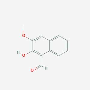 2-Hydroxy-3-methoxy-1-naphthaldehyde chemical structure (CAS 17133-82-3)