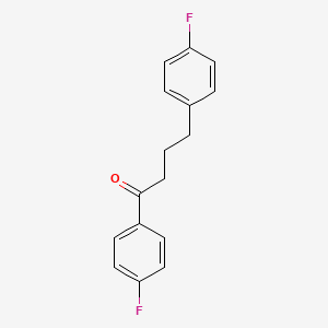 1,4-Bis(4-fluorophenyl)butan-1-one chemical structure (CAS 17135-49-8)