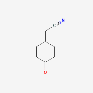 2-(4-Oxocyclohexyl)acetonitrile chemical structure (CAS 171361-56-1)