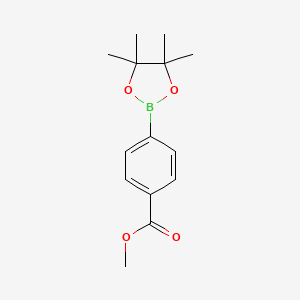 Methyl 4-(4,4,5,5-tetramethyl-1,3,2-dioxaborolan-2-yl)benzoate chemical structure (CAS 171364-80-0)