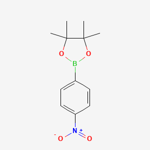 4,4,5,5-Tetramethyl-2-(4-nitrophenyl)-1,3,2-dioxaborolane chemical structure (CAS 171364-83-3)
