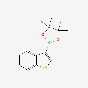 2-(Benzo[b]thiophen-3-yl)-4,4,5,5-tetramethyl-1,3,2-dioxaborolane chemical structure (CAS 171364-86-6)