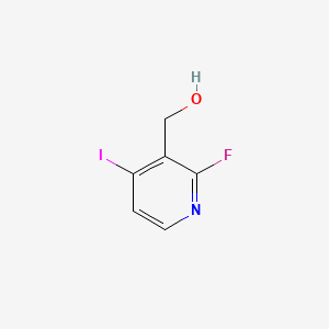 (2-Fluoro-4-iodopyridin-3-yl)methanol chemical structure (CAS 171366-19-1)