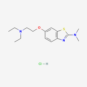 6-(2-(Diethylamino)ethoxy)-N,N-dimethylbenzo[d]thiazol-2-amine hydrochloride chemical structure (CAS 17140-69-1)