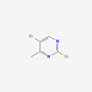 2,5-Dibromo-4-methylpyrimidine chemical structure (CAS 171408-73-4)
