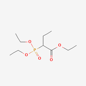 Ethyl 2-(diethoxyphosphoryl)butanoate chemical structure (CAS 17145-91-4)