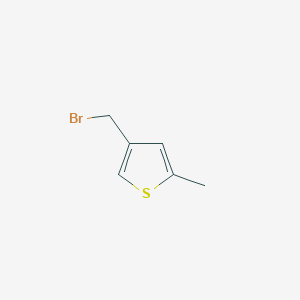 4-(Bromomethyl)-2-methylthiophene chemical structure (CAS 171515-92-7)