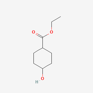 Ethyl 4-hydroxycyclohexanecarboxylate chemical structure (CAS 17159-80-7)