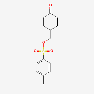 (4-Oxocyclohexyl)methyl 4-methylbenzenesulfonate chemical structure (CAS 17159-83-0)