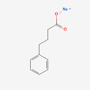 Sodium 4-phenylbutanoate chemical structure (CAS 1716-12-7)