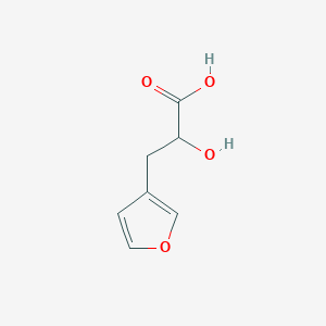 3-(Furan-3-yl)-2-hydroxypropanoic acid chemical structure (CAS 171626-22-5)