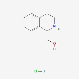 (1,2,3,4-Tetrahydroisoquinolin-1-yl)methanol hydrochloride chemical structure (CAS 17163-39-2)