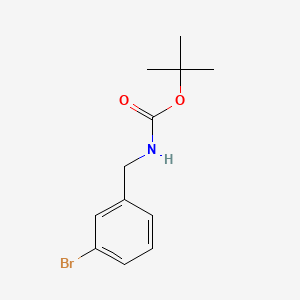 tert-Butyl 3-bromobenzylcarbamate chemical structure (CAS 171663-13-1)