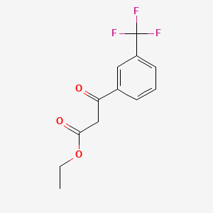 Ethyl 3-oxo-3-(3-(trifluoromethyl)phenyl)propanoate chemical structure (CAS 1717-42-6)