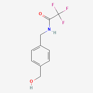2,2,2-Trifluoro-N-(4-(hydroxymethyl)benzyl)acetamide chemical structure (CAS 171723-95-8)