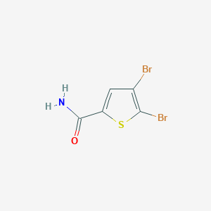4,5-Dibromothiophene-2-carboxamide chemical structure (CAS 171851-27-7)