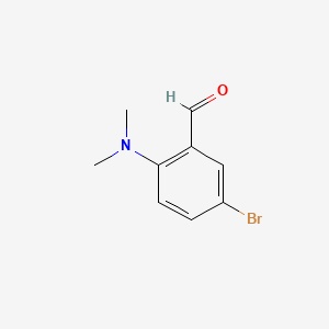 5-Bromo-2-(dimethylamino)benzaldehyde chemical structure (CAS 171881-36-0)
