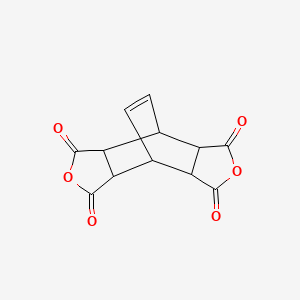 Bicyclo[2.2.2]oct-7-ene-2,3,5,6-tetracarboxylic dianhydride chemical structure (CAS 1719-83-1)