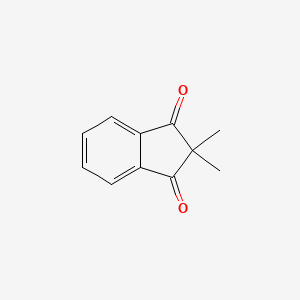 2,2-Dimethyl-1H-indene-1,3(2H)-dione chemical structure (CAS 17190-77-1)