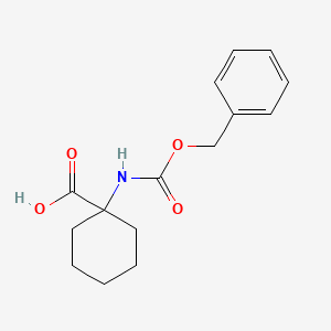 1-(Cbz-amino)cyclohexanecarboxylic Acid chemical structure (CAS 17191-43-4)