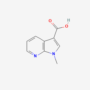 1-Methyl-1H-pyrrolo[2,3-b]pyridine-3-carboxylic acid chemical structure (CAS 171919-37-2)