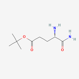 tert-Butyl (S)-4,5-diamino-5-oxopentanoate chemical structure (CAS 17193-29-2)