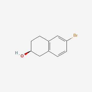(S)-6-Bromo-1,2,3,4-tetrahydronaphthalen-2-ol chemical structure (CAS 171965-24-5)