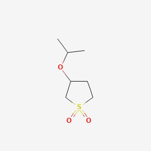 3-Isopropoxytetrahydrothiophene 1,1-dioxide chemical structure (CAS 17200-23-6)