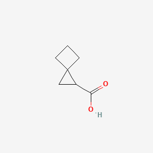 Spiro[2.3]hexane-1-carboxylic acid chemical structure (CAS 17202-56-1)