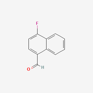4-Fluoro-1-naphthaldehyde chemical structure (CAS 172033-73-7)