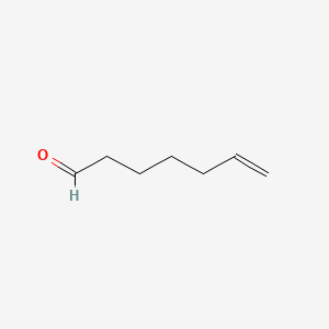 Hept-6-enal chemical structure (CAS 17206-61-0)