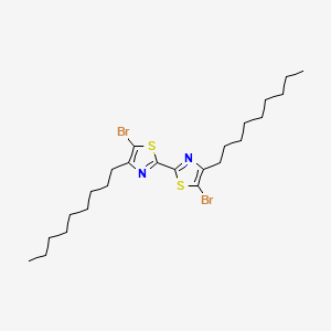 5,5'-Dibromo-4,4'-dinonyl-2,2'-bithiazole chemical structure (CAS 172100-44-6)