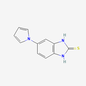 5-(1H-Pyrrol-1-yl)-1H-benzo[d]imidazole-2-thiol chemical structure (CAS 172152-53-3)