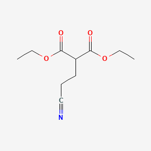 Diethyl 2-(2-cyanoethyl)malonate chemical structure (CAS 17216-62-5)