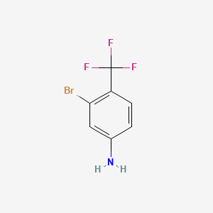3-Bromo-4-(trifluoromethyl)aniline chemical structure (CAS 172215-91-7)