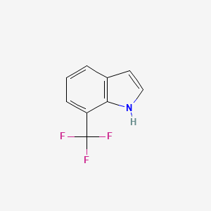 7-(Trifluoromethyl)-1H-indole chemical structure (CAS 172217-02-6)