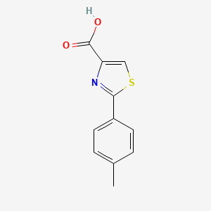 2-(p-Tolyl)thiazole-4-carboxylic acid chemical structure (CAS 17228-99-8)