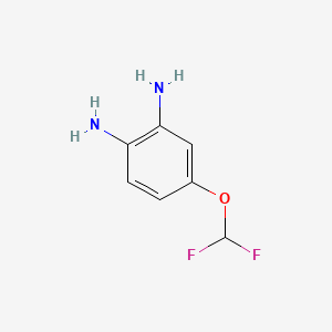 4-(Difluoromethoxy)benzene-1,2-diamine chemical structure (CAS 172282-50-7)