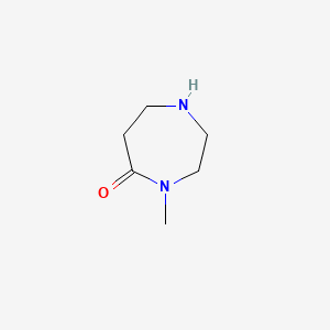 4-Methyl-1,4-diazepan-5-one chemical structure (CAS 172314-56-6)