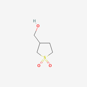 3-(Hydroxymethyl)tetrahydrothiophene 1,1-dioxide chemical structure (CAS 17236-20-3)