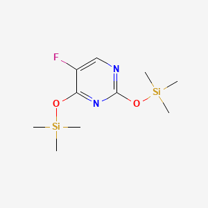 5-Fluoro-2,4-bis((trimethylsilyl)oxy)pyrimidine chemical structure (CAS 17242-85-2)